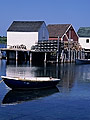 Lobster traps and fishing shacks, Blue Rocks, Nova Scotia