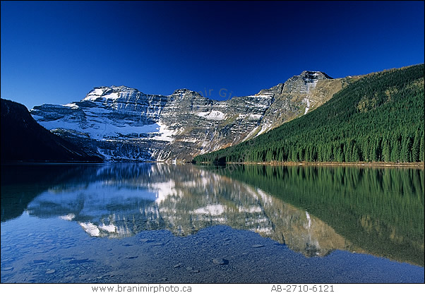 morning reflections on Cameron Lake, Waterton Lakes National Park, Alberta