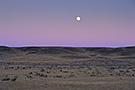 moonrise over prairie, Grasslands National Park