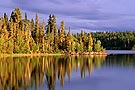 late afternoon light on Churchill River