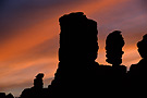 Rock formations at sunset, Chiricahua National Monument, Arizona