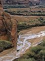 tourist bus in Canyon de Chelly, Arizona