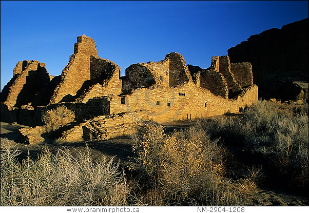 Pueblo Bonito ruins, Chaco Culture, New Mexico