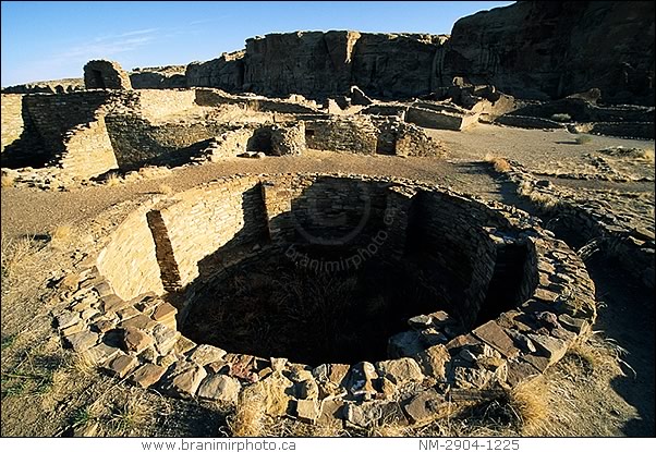 kiva in Pueblo Bonito ruins, Chaco Culture, New Mexico