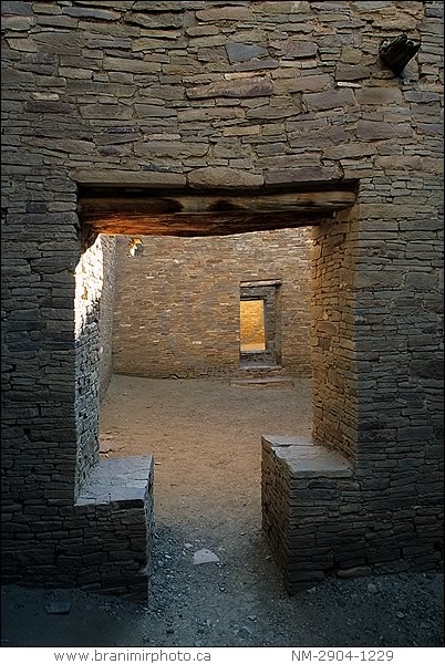 Interior of Pueblo Bonito,  Chaco Culture, New Mexico