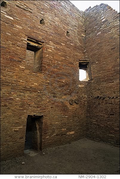 Interior of Pueblo Bonito,  Chaco Culture, New Mexico