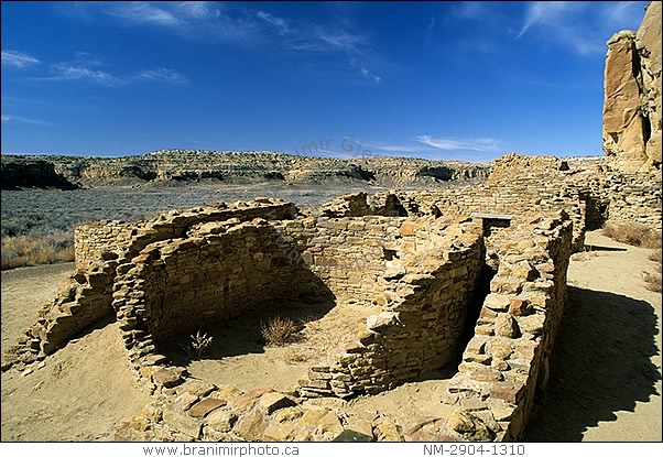 Pueblo Bonito ruins, Chaco Culture, New Mexico