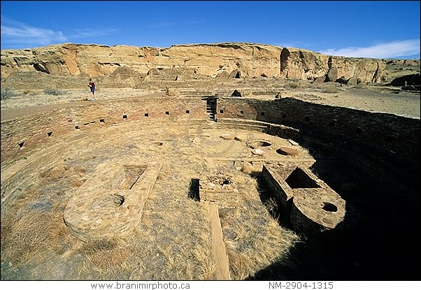 kiva in Chetro Ketl  ruins, Chaco Culture, New Mexico