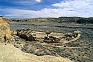 View of Pueblo Bonito ruins , Chaco Culture, New Mexico