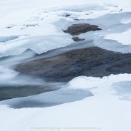 Mistaya Canyon in winter, Banff National Park