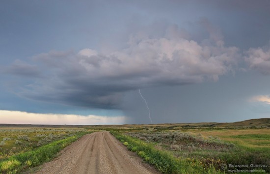 Lightning over Ecotour Road, Grasslands National Park, | Branimir ...